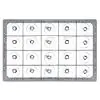 Geschirrkörbe für 87x109 mm Glas - 4x5 Fächer