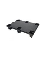 Kunststoffpalette -600UL 6 Beine, mit Rinne - geschlossenes Deck
