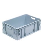 Kunststoffbox S - 600x400x220 mm mit Bohrung - Grau