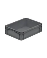 Kunststoffbox Basicline Eco 400x300x120 mm - Dunkelgrau