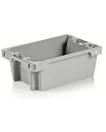 Kunststoffbox stapelbar 600x400x225mm - hellgrau