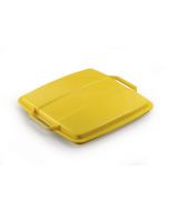 Deckel für Kunststoffbehälter 90L 385x395 mm - gelb