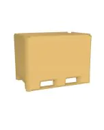 Isolierte Wanne 565 L - cremefarben - PE