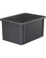 Kunststoffbox stapelbar 400x300x215 mm - Grau