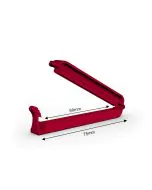 Beutelklemme 75/60 mm - rot