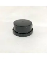 Kapsel - Ø43mm - Kegel/Sperrring/gerillt - schwarz