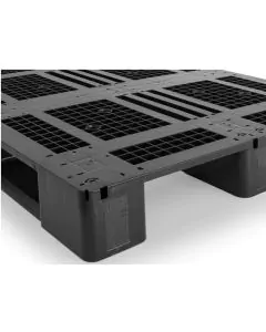 Kunststoffpalette Craemer D3-R - 3 Zentren 7 mm Rand - schwarz