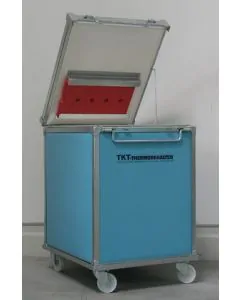 Wärmeschrank 250 L auf Rädern - 810x660x830 mm - blau