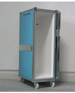 Wärmeschrank 340 L auf Rädern - 775x555x1600 mm - blau