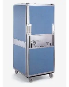 Wärmeschrank 580 L auf Rädern - 810x710x1725 mm - blau