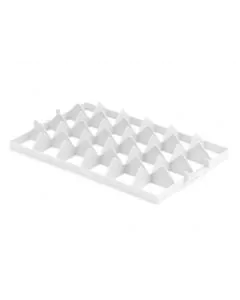 Glaseinsatz 4x6 Fächer - Top - grau