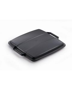 Deckel für Kunststoffbehälter 90L 385x395 mm - schwarz