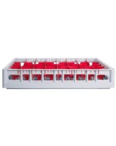 Geschirrkorb 600x400 mm - 72 mm - 40 Gläser