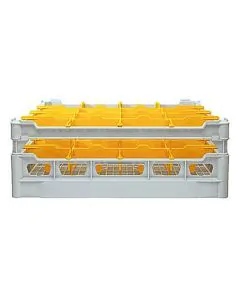 Geschirrkorb 500x500 mm - 140 mm - 4x4 Gläser