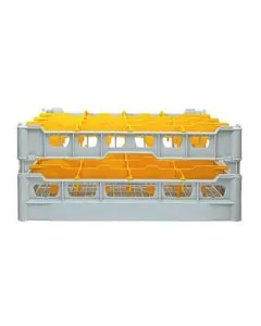 Geschirrkorb 500x500 mm - 170 mm - 4x4 Gläser