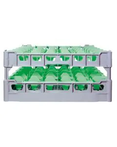 Geschirrkorb 500x500 mm - 200 mm - 3x3 Gläser
