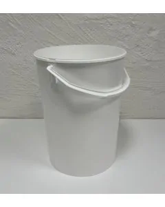Kunststoffbehälter 484 - 21,7 L. mit Kunststoffgriff - Weiß