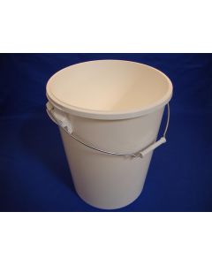 Kunststoffbehälter 9270 - 27,3 L. mit Metallgriff - Weiß