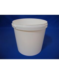 Kunststoffbehälter 8106-10,8 L. mit Kunststoffgriff - Weiß