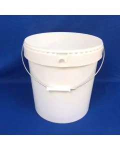 Kunststoffbehälter 8215 - 21,6 L. mit Metallgriff - Weiß