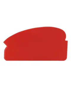 Handschaber aus Kunststoff 165x2x92 mm - Rot