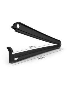 Taschenklemme 362/320 mm - schwarz