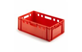 Fleischkiste E2 - 600x400x200 mm - Rot