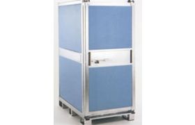 Wärmeschrank 1275 L auf Sockel - 1200x1000x1830 mm - blau