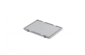 Deckel UNISTA 300x200x10 mm - mit Schließmechanismus - grau