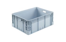 Kunststoffbox S - 800x600x320 mm mit Bohrung - Grau