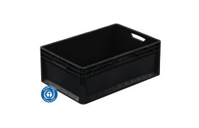Kunststoffbox Lightline 600x400x220 mm - schwarz