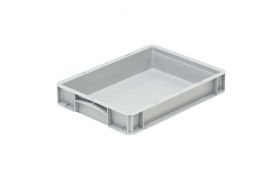 Kunststoffbox Basicline 400x300x70 mm - Grau