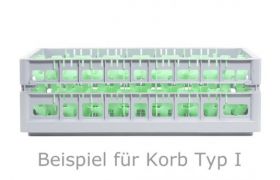 Geschirrkorb 600x400 mm - 155 mm - 33 Glas