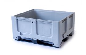 Geschlossene Wanne Europlast CTS mit 3 Trägern - grau