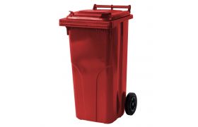 Europlast 2-Rad Abfallbehälter 120L rot