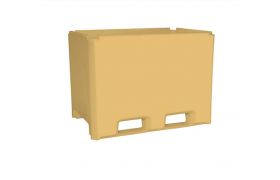 Isolierte Wanne 565 L - cremefarben - PE
