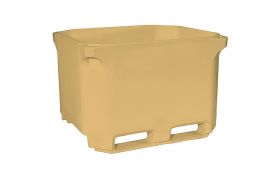 Isolierte Wanne 700 L - cremefarben - PE