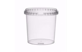Kunststoffbehälter TP133 - 1180 ml - Ø133 mm - klar