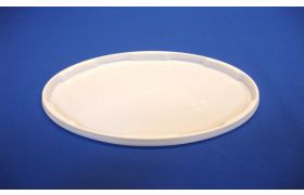 Ovaler Kunststoffdeckel Typ DOP3000 241x178 mm - Weiß
