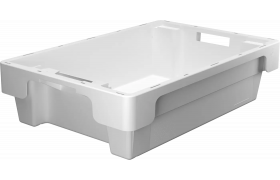 Kunststoffbox stapelbar 600x400x150 mm - Weiß