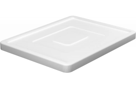 Deckel für Kunststoffbox stapelbar 400x300 - Weiß