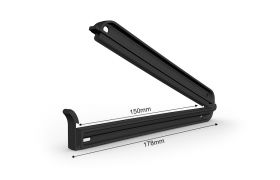 Taschenklemme 178/150 mm - schwarz