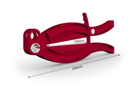 Greifer 245 mm mit Feststellknopf - rot