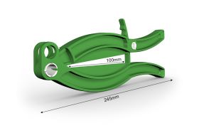 Greifer 245 mm mit Feststellknopf - grün