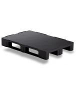 Plastic pallet Craemer TC1 w/3 sides and edges - Black