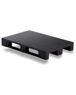 Plastic pallet Craemer TC1 w. 3 compartments -U. edges -Black