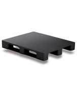 Plastic pallet Craemer TC3 with 3 dividers - rimless - Black