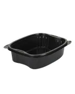 Bistro Warm PP 900 ml tray, rectangular - black