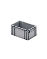 Plastic box R - 300x200x142 mm w/hole - gray