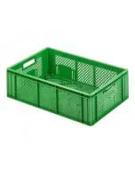 Plastic box R - perf. 600x400x171 mm - green
